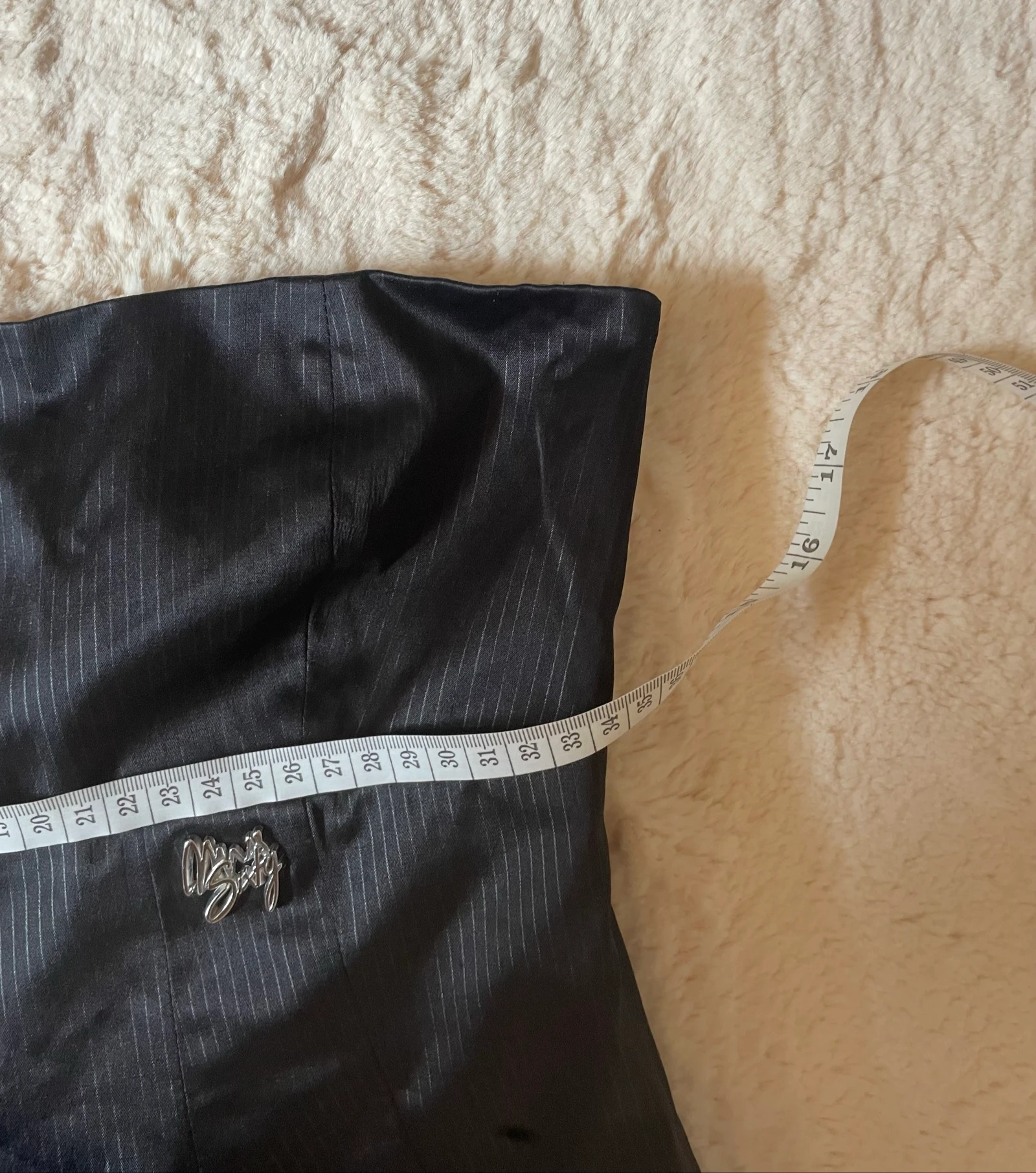 Robe Miss Sixty noir à rayures diplomatiques taille S – photo 6